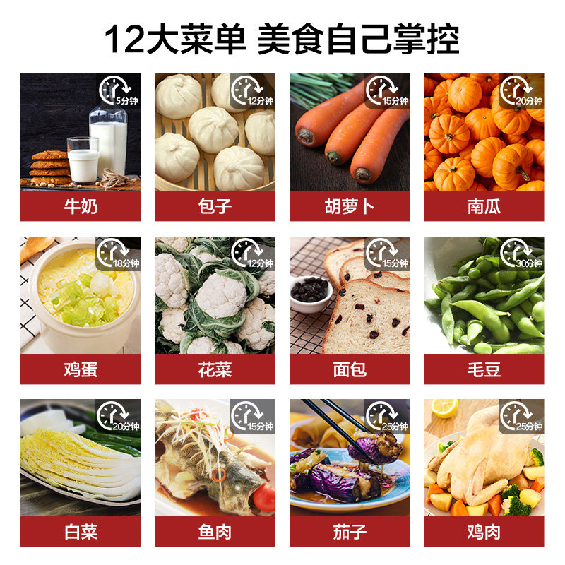 美的食色折叠电蒸锅蒸笼多功能蒸箱 美的食色生活电蒸锅/台式电蒸箱/肠粉机