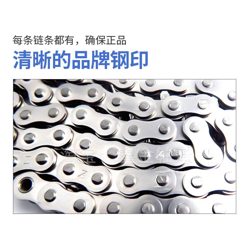 304不锈钢单双排杭州东华滚子链条自强链条06CB 08AB10AB12AB16AB-图1