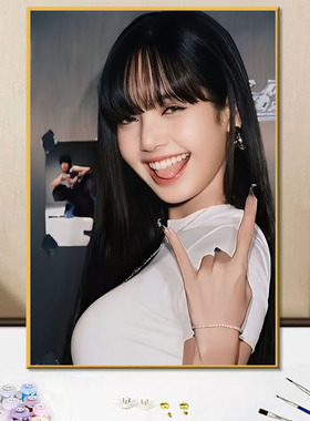 LISA丽莎手工手绘填色画生日礼物