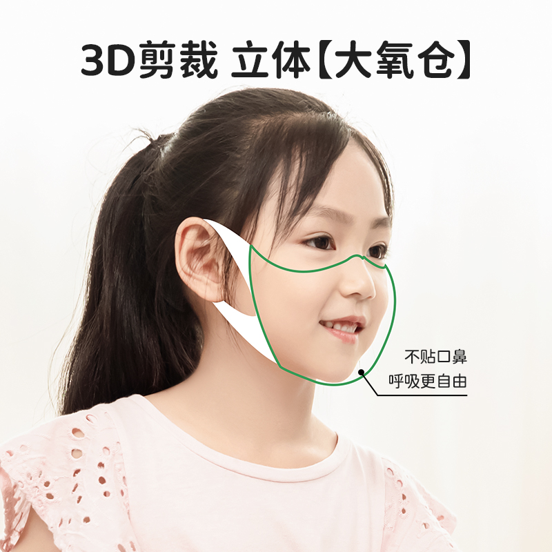 儿童口罩3到6岁一次性医用外科3d立体小女孩学生专用夏季薄款透气 - 图2