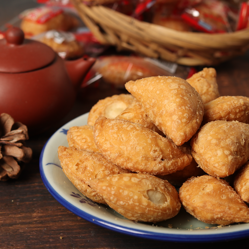 潮州小吃茶点酥饺酥角潮汕特产美食油炸饺子甜味糕点散装休闲500g - 图2