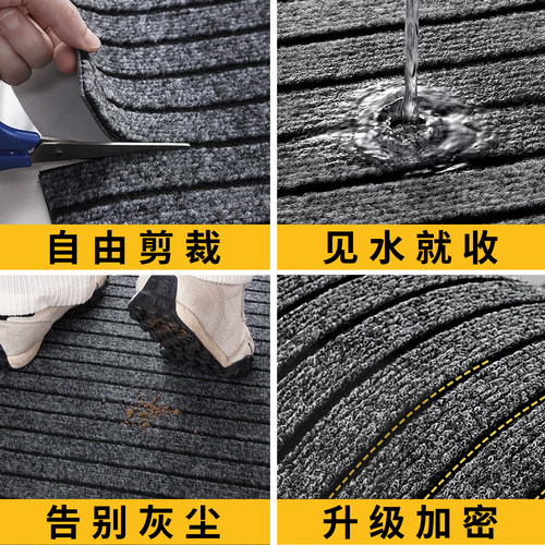 地垫入户门垫进门新款厨房家用防滑地毯吸油吸水耐磨可裁剪脚踏垫 - 图2