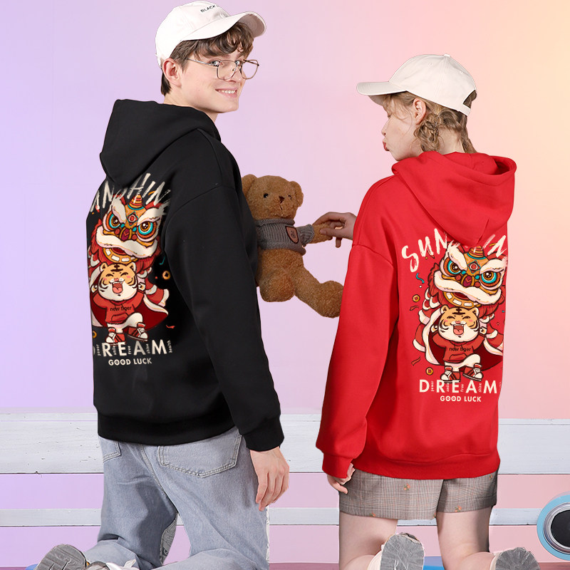 虎年卫衣女加绒加厚秋冬装情侣装 oioy卫衣/绒衫