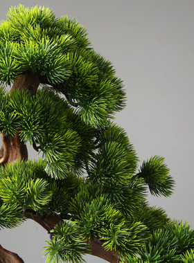 新中式风迎客松走廊过道装饰品