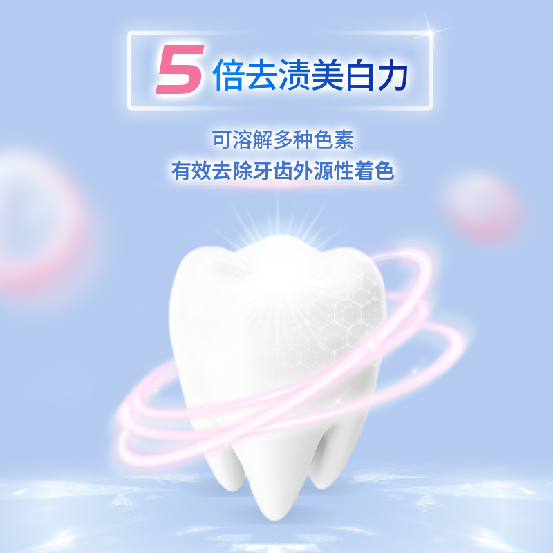 冷酸灵极地白牙膏酵素亮白护敏清新口气白桃味家庭装专用官方正品