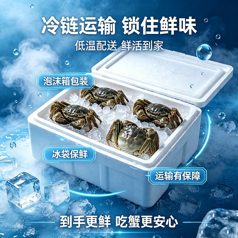 【活蟹】24只大闸蟹鲜活六月黄公母特大螃蟹现货海鲜水产河蟹礼盒