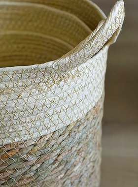 藤编花盆手工编织篮植物专用花瓶