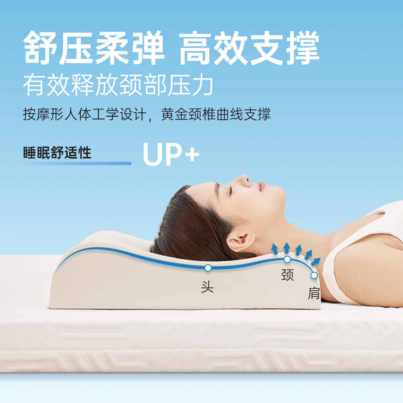 Freetex乳胶枕天然泰国进口防螨护颈枕助睡眠颈椎枕记忆枕芯枕头,淘宝优惠券,粉丝福利购,淘宝优惠卷