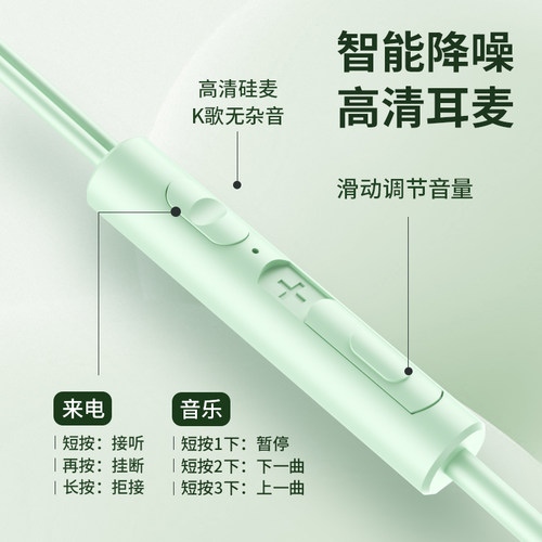 官方正品数字耳机有线type-c接口适用oppo华为苹果vivo高音质新款 - 图0