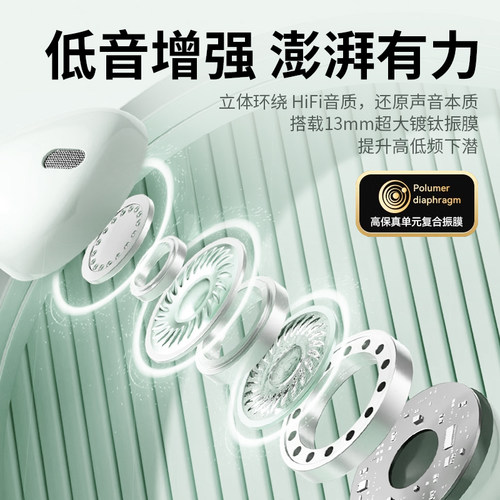 官方正品数字耳机有线type-c接口适用oppo华为苹果vivo高音质新款 - 图1
