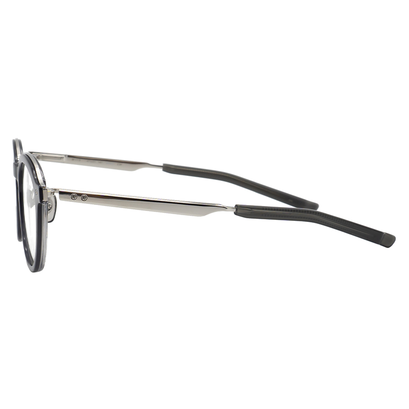 999.9眼镜框日本进口男女轻奢时尚钛材+板材全框近视眼镜架M-113 - 图1