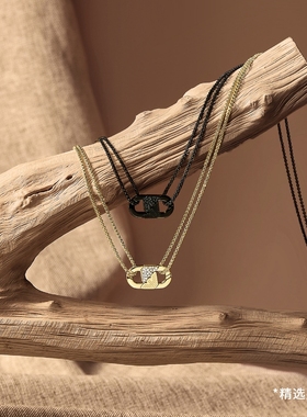 易烊千玺同款阿玛尼男小蛮腰项链