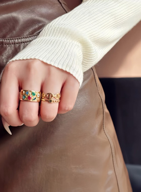 18K彩宝组合彩色宝石多宝石