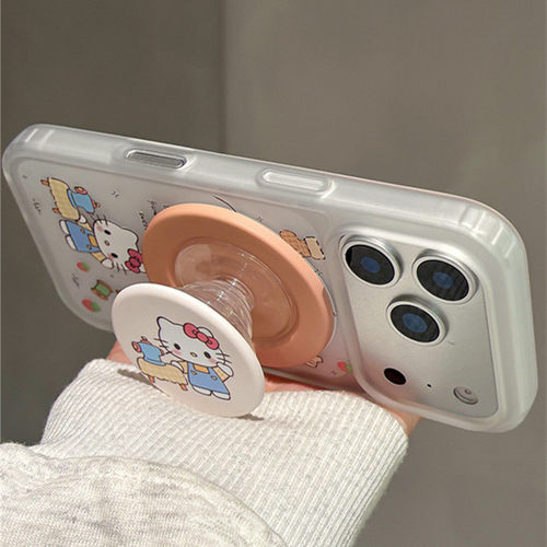 适用一加15/13手机壳1+ace6/5/3插画kt磁吸2V支架oneplus11/10卡通可爱9pro磨砂8R网红超火高级7t少女心6/5新 - 图2