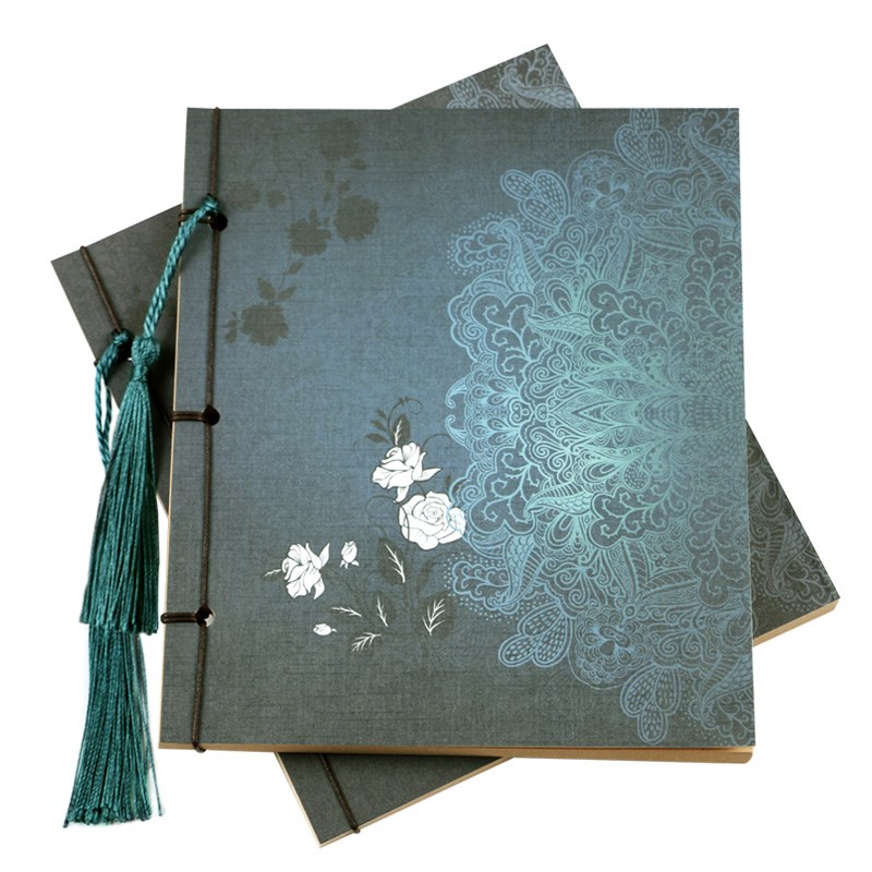 韩式精美彩页 手账小清新厚笔记本子创意复古风手绘日记本中国风