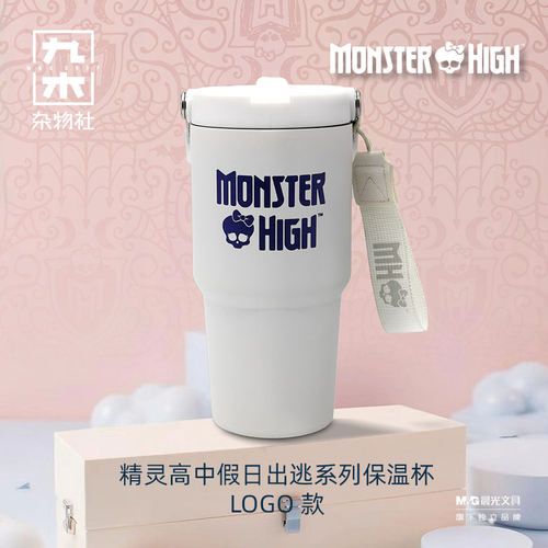 九木杂物社怪物高中美泰芭比娃娃精灵高中保温杯陶瓷马克杯情侣款 - 图3