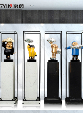 落地大理石雕塑底座酒店办公楼