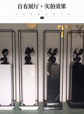 办公楼大厅落地雕塑展示台艺术品