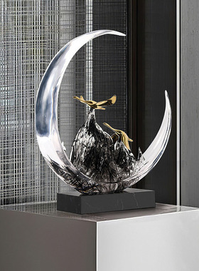 新中式客厅玄关创意雕塑艺术品