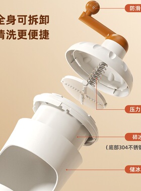 家用小型手摇刨冰机摆摊不插电商