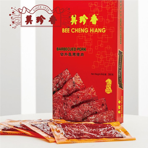 美珍香切片烧烤猪肉380g真空礼盒装节日国庆送礼炭烤肉干美味小吃 - 图0