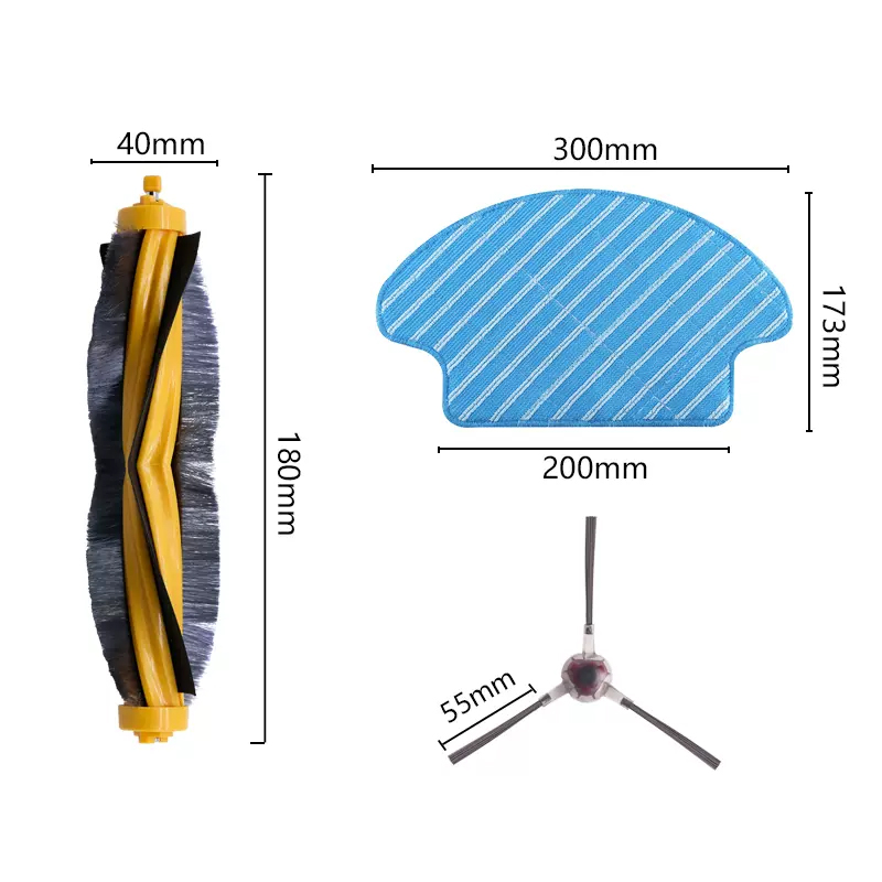 适配科沃斯朵朵S扫地机器人配件DT85G晶晶DT83边滚刷拖抹布滤芯网-图3
