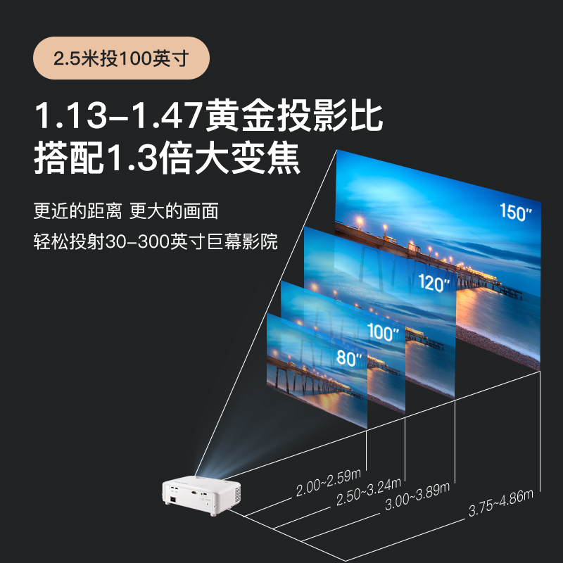 优派PX701-4K Pro超高清家用4K投影仪 3d家庭影院240hz电竞投影仪-图3