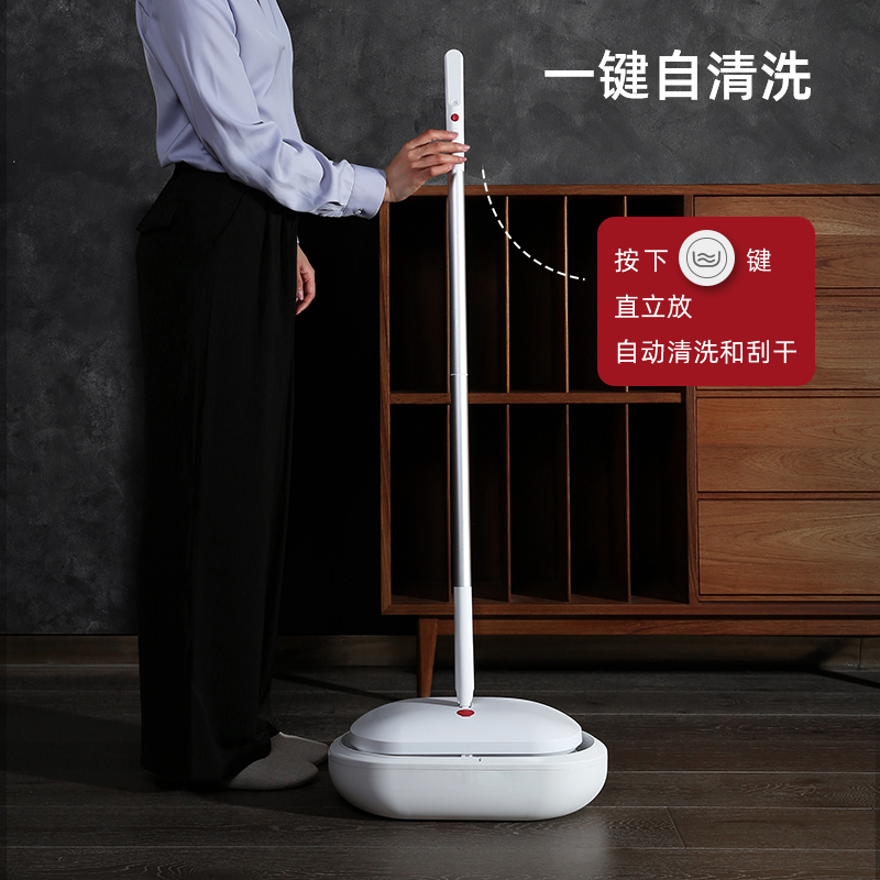 宜洁电动拖把洗地机扫地一体机家用擦地拖地机拖布自动清洗无蒸汽_虎窝淘