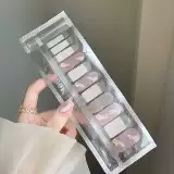 Летние трехмерные японские наклейки для ногтей, накладные ногти, гель, французский стиль, изысканный стиль, долговременный эффект