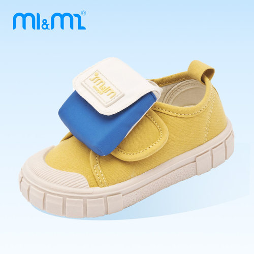 m1m2西班牙童鞋儿童帆布鞋四季款幼儿园室内鞋魔术贴男女童宽头鞋 - 图3