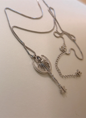 双子座钥匙吊坠项链十二星座精致创意高级感小众ins配饰生日礼物