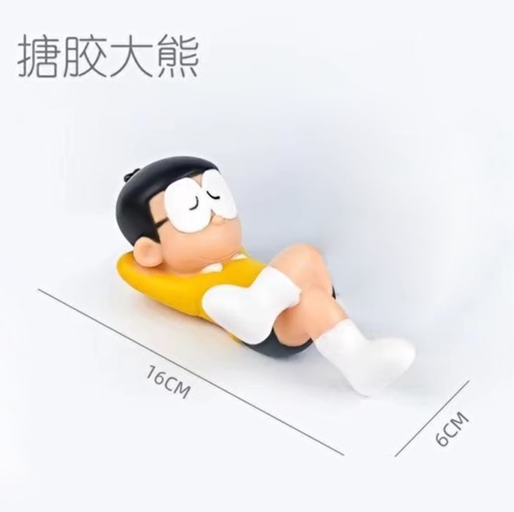 云上大雄叮当猫机器猫蛋糕装饰公仔玩具摆件睡觉蓝胖子烘焙插件