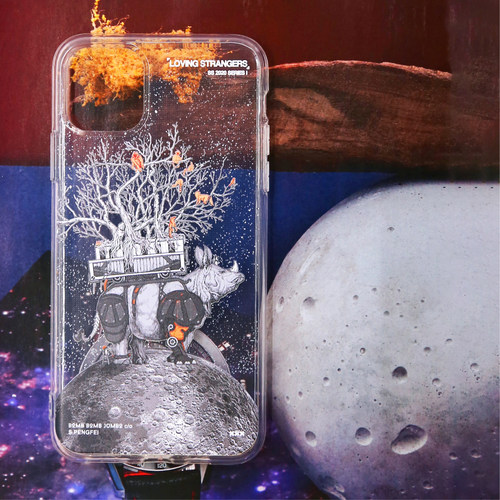17promax动物犀牛新款手机保护壳套BBJ原创艺术手绘联名苹果16pro全包环保华为P70Pura三星S24ULTRA小米14 - 图0