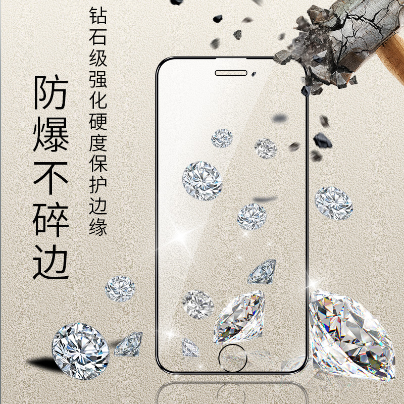 苹果8钢化膜防窥iPhone7全屏覆盖iphone8plus手机防偷窥ip7全包边8P护眼7plus抗蓝光七7p玻璃八i8屏保适用ghm - 图1