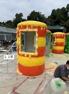 专业定制游乐园玻璃钢摆件