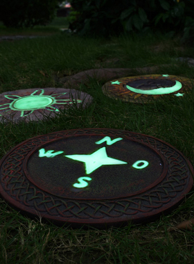 户外小区庭院公园草坪摆件垫脚石