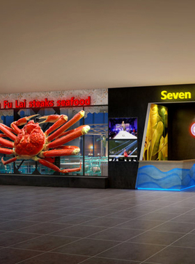 摆件餐厅玻璃钢乐贝达海洋雕塑