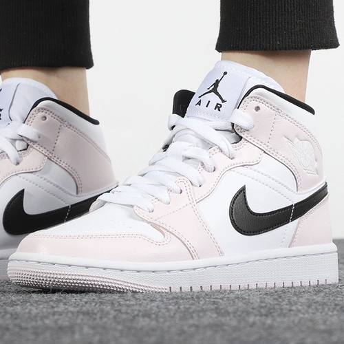 Nike, air jordan, розовые высокие туфли, спортивная обувь, кроссовки