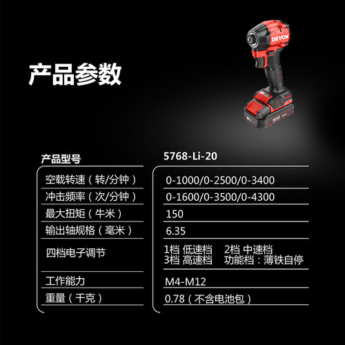 大有5768起子机锂电小型充电式电批家用迷你无刷冲击电动螺丝刀 - 图3