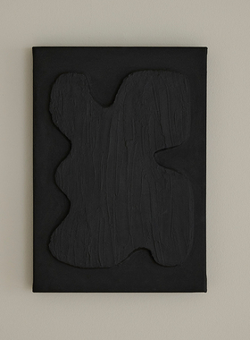 E PAINT手绘油画《风吟》北欧日式客厅餐厅卧室玄关小众纯色挂画
