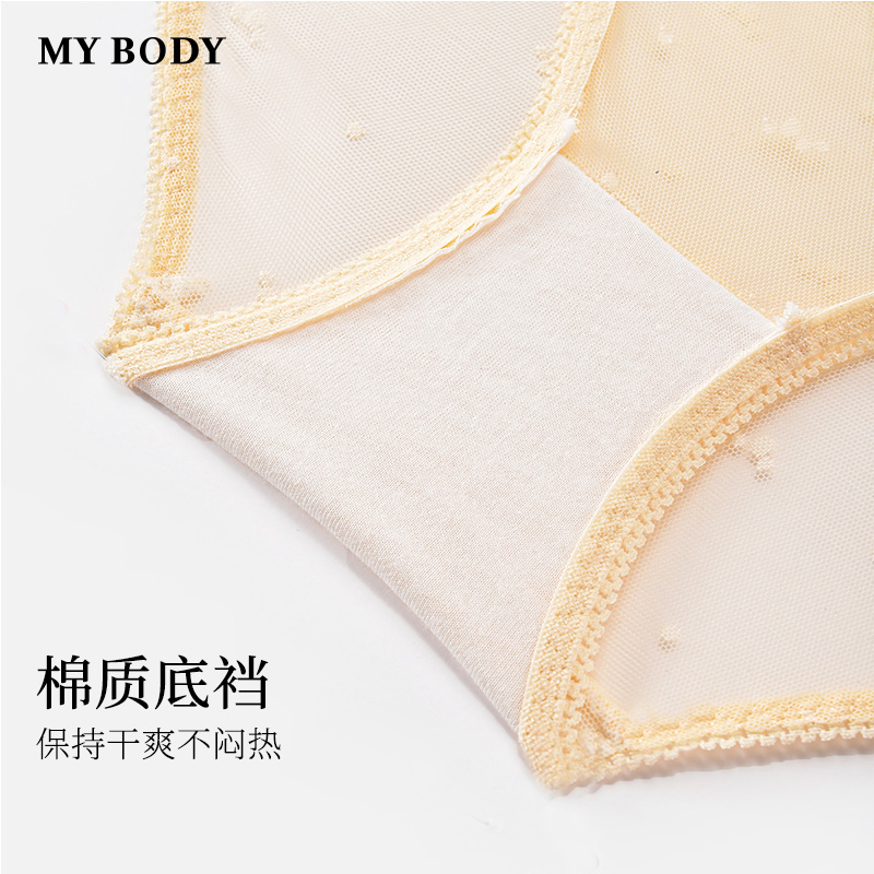 【会员入会专属礼】 MYBODY 性感网纱女生内裤
