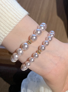 小金珠仿曼塔珍珠手串