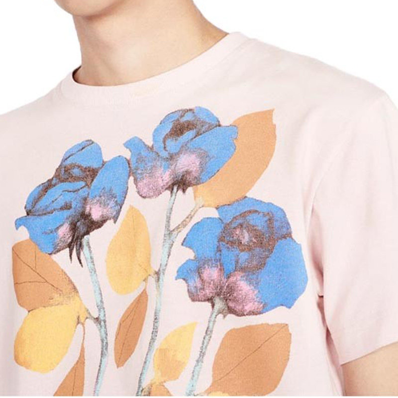 dior homme男士粉色印花迪奥t恤 联采海外T恤