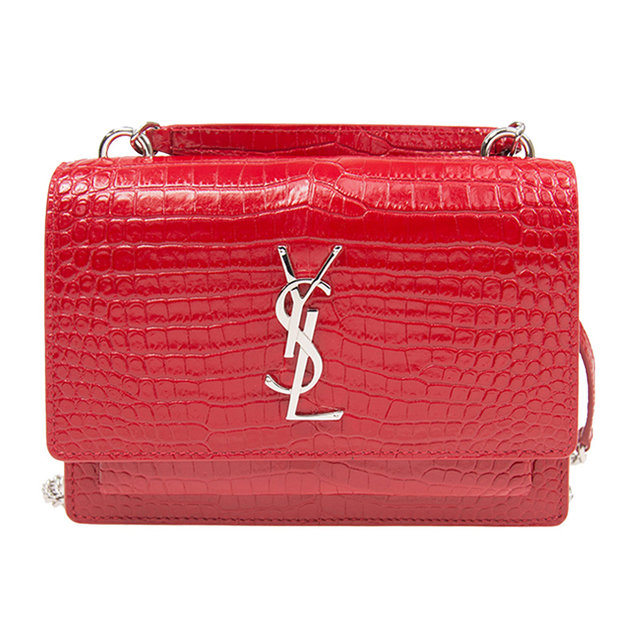 ysl red crocodile bag