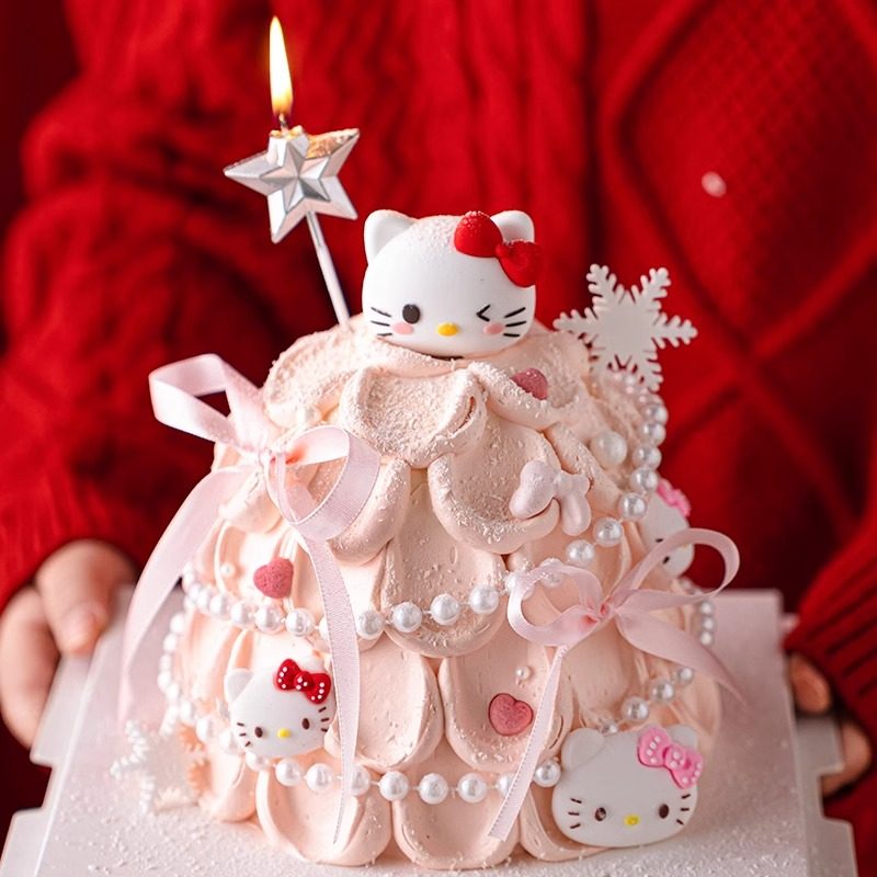 新年许愿树hellokitty蛋糕装饰摆件网红kt猫春节跨年甜品烘焙插件,淘宝优惠券,粉丝福利购,淘宝优惠卷