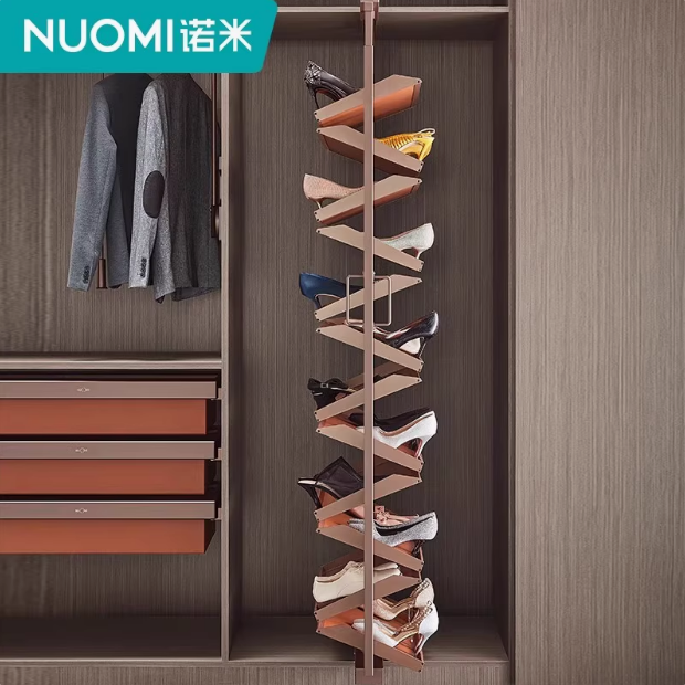 推拉多层鞋架衣柜豪华衣帽间自由旋转可伸缩大容量收纳储物架,淘宝优惠券,粉丝福利购,淘宝优惠卷