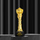 Crystal trophy medal five-pointed star thumb metal resin dance outstanding employee annual meeting honorary award trophy