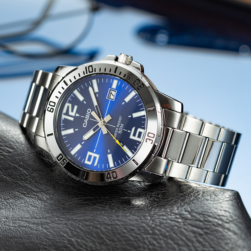 casio男剑鱼水鬼商务石英手表 casio钟华海外日韩腕表