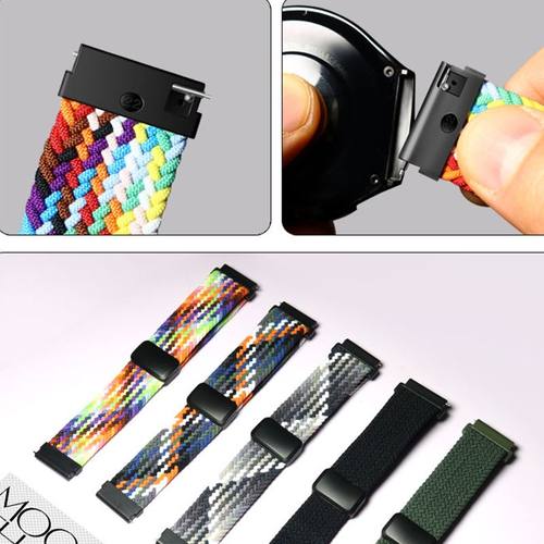 适用Oppowatch4Pro手表带磁吸一加编织22佳明手表腕带华为gt5表带 - 图3