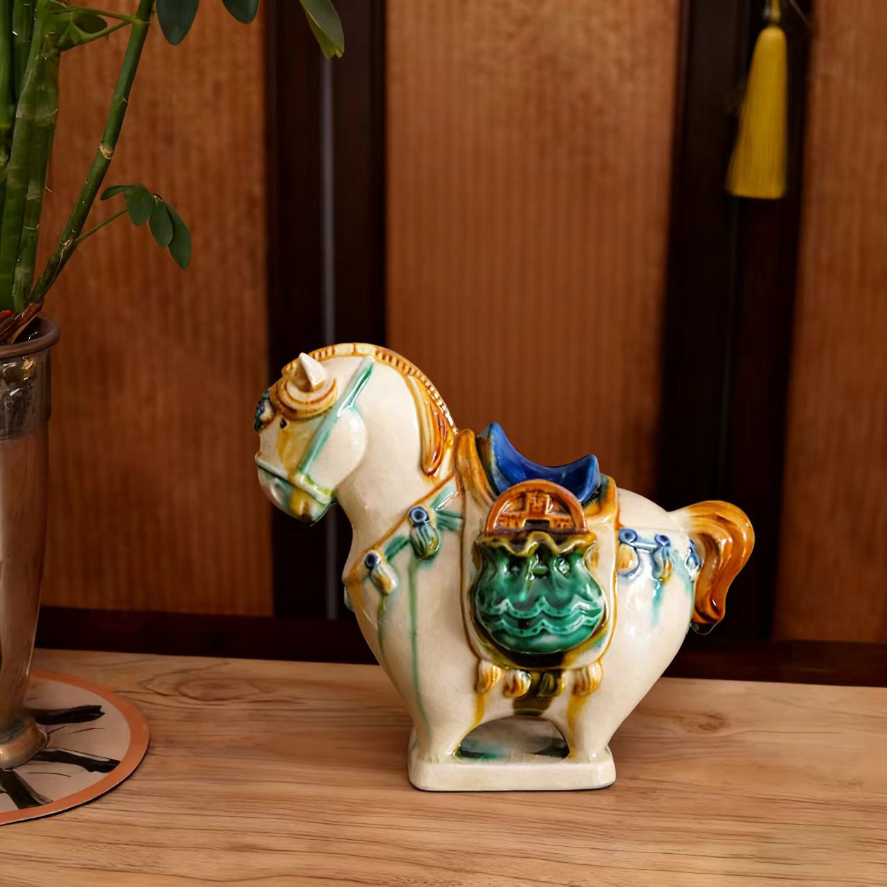【现货】河南博物院唐三彩马盲盒手办陶瓷马客厅摆件文创国潮礼物